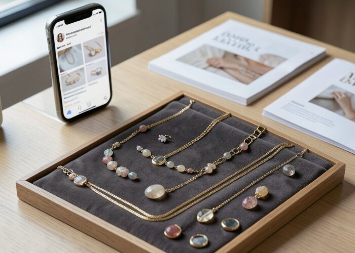 Comparando técnicas de marketing: redes sociais vs. marketing tradicional para semijoias